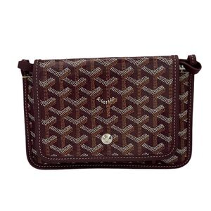Goyard Plumet Burgundy Crossbody Bag